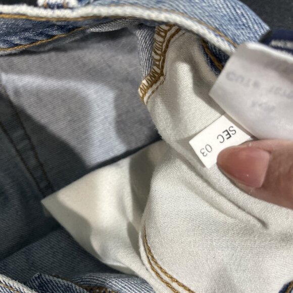 American Eagle Vtg Y2K Jeans Womens Sz 6 Distressed Low rise Boyfriend Bootcut - Picture 12 of 13